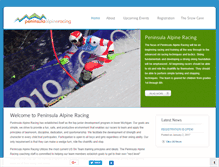 Tablet Screenshot of peninsulaalpineracing.com